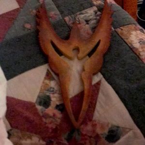 Phonix woman hand crafted wall sculpture